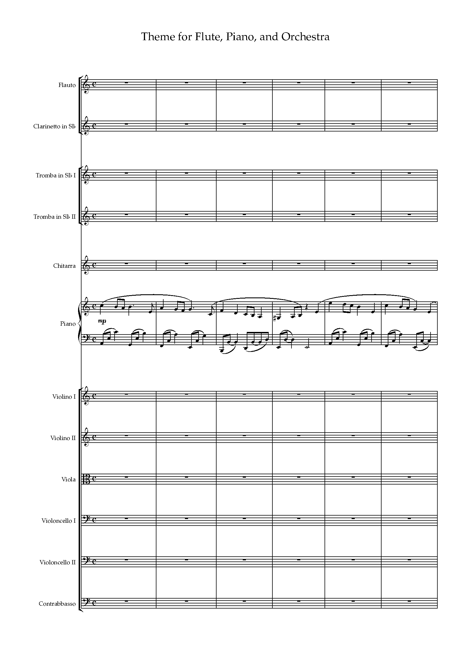 Theme for Flute, Piano, and Orchestra